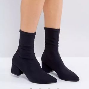 Vagabond black sock boots